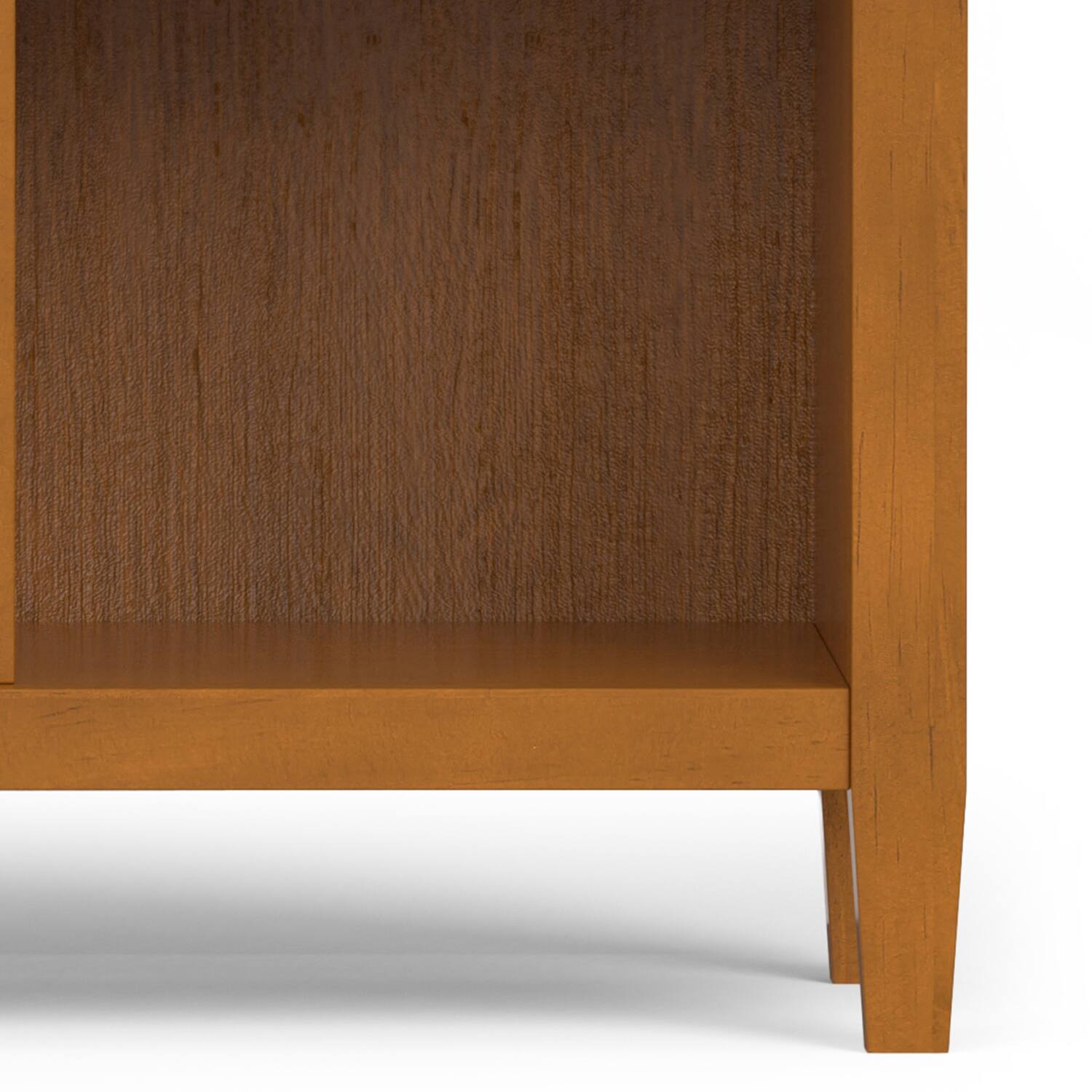 Alt View 4. Simpli Home - Warm Shaker SOLID WOOD 48 inch x 44 inch Transitional 9 Cube Storage in Light Golden Brown - Light Golden Brown.