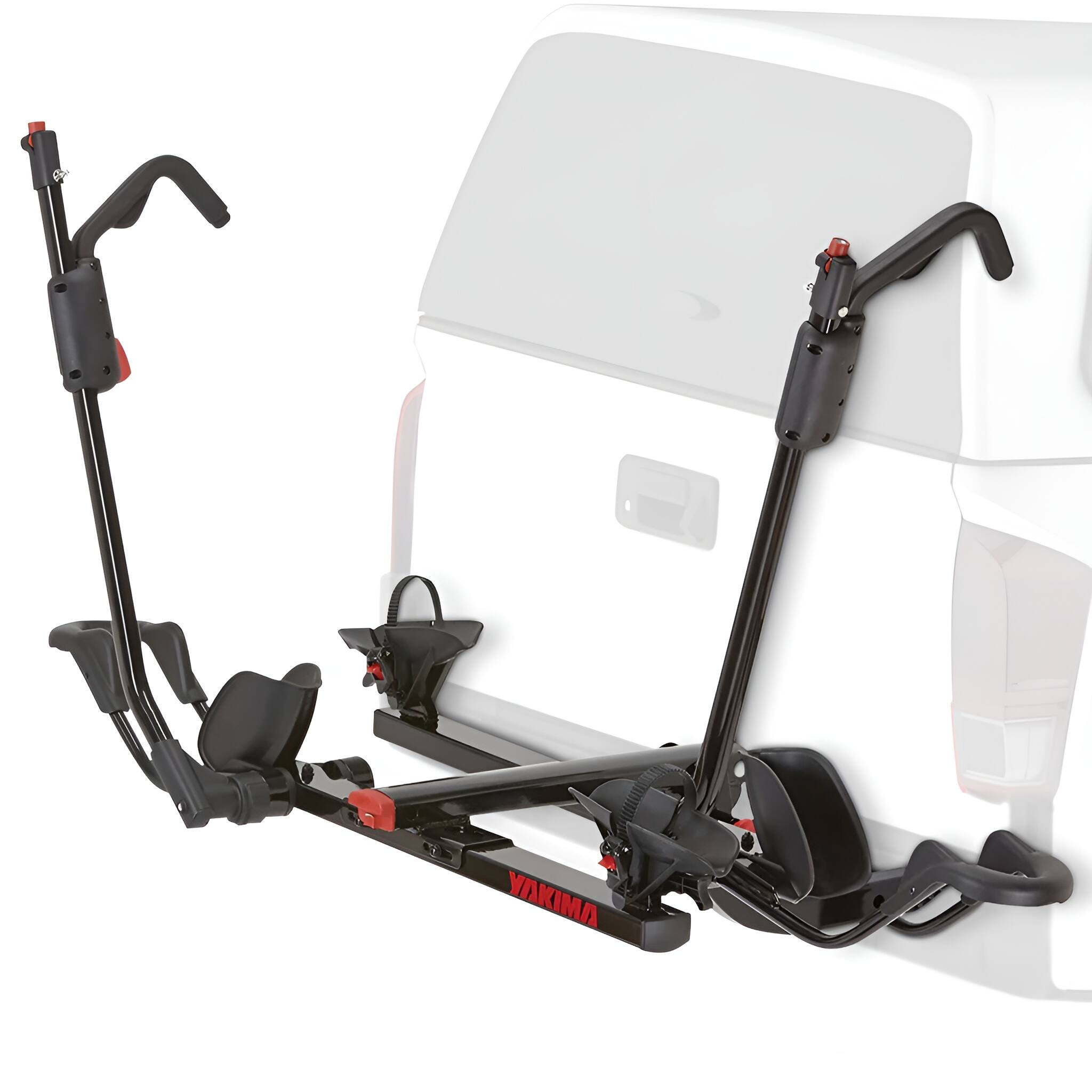 Alt View 7. Yakima - Yakima HoldUp 2 Bike Capacity 2" Hitch Bicycle Bike Rack with SKS Locks, Black - Black.