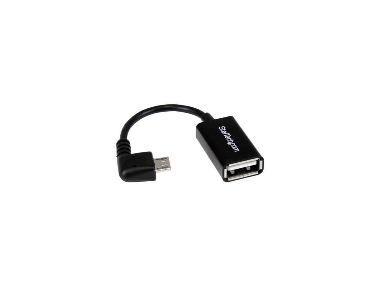 StarTech.com - 5in Right Angle Micro USB to USB OTG Host Adapter M/F
