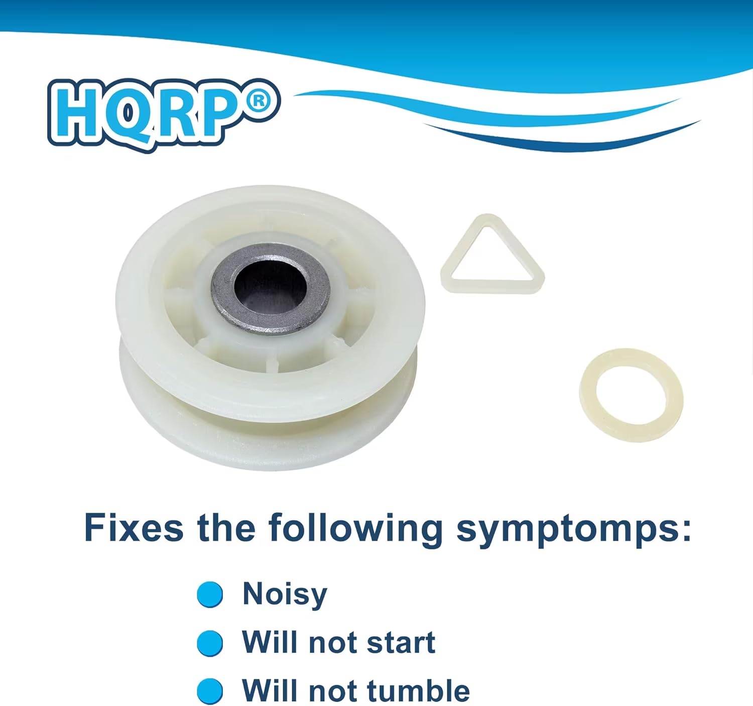 HQRP® Fixes the following symptoms:  
- Noisy  
- Will not start  
- Will not tumble
