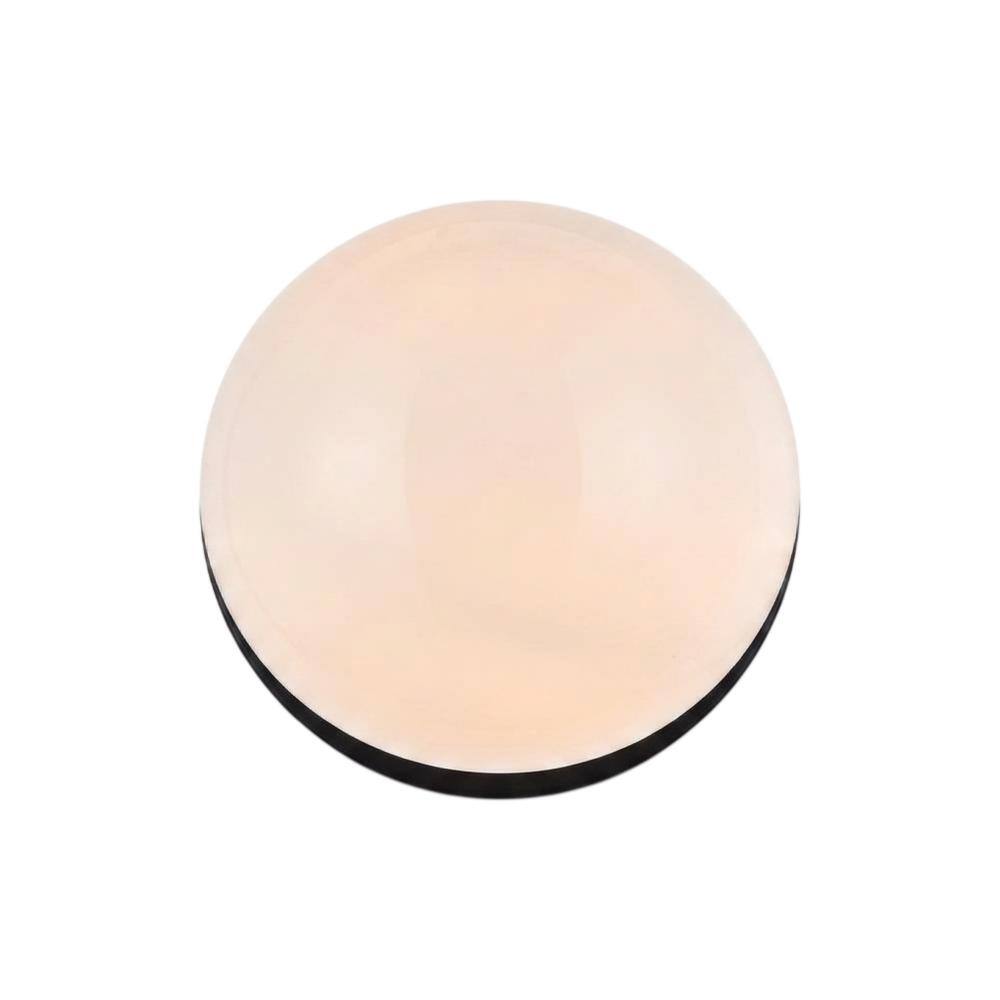 Front. Living District - Mimi six inch dual flush mount and bath sconce in black with frosted glass - Black And Frosted White.