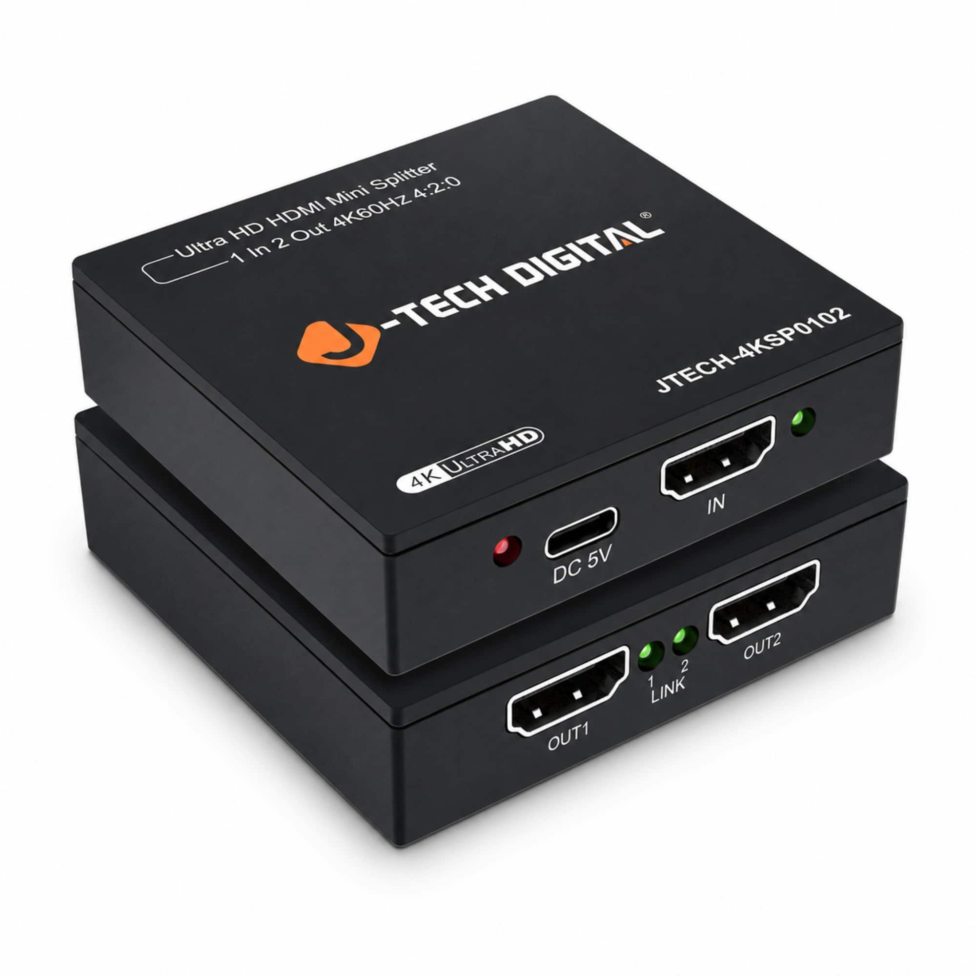 J-Tech Digital - 4K 60Hz (4:2:0) 1x2 HDMI Splitter for Dual Displays - Black price history on PriceWatchPro