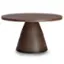 Angle. Simpli Home - Winnie  Round Coffee Table - Walnut.
