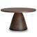 Angle. Simpli Home - Winnie Round Coffee Table - Walnut.