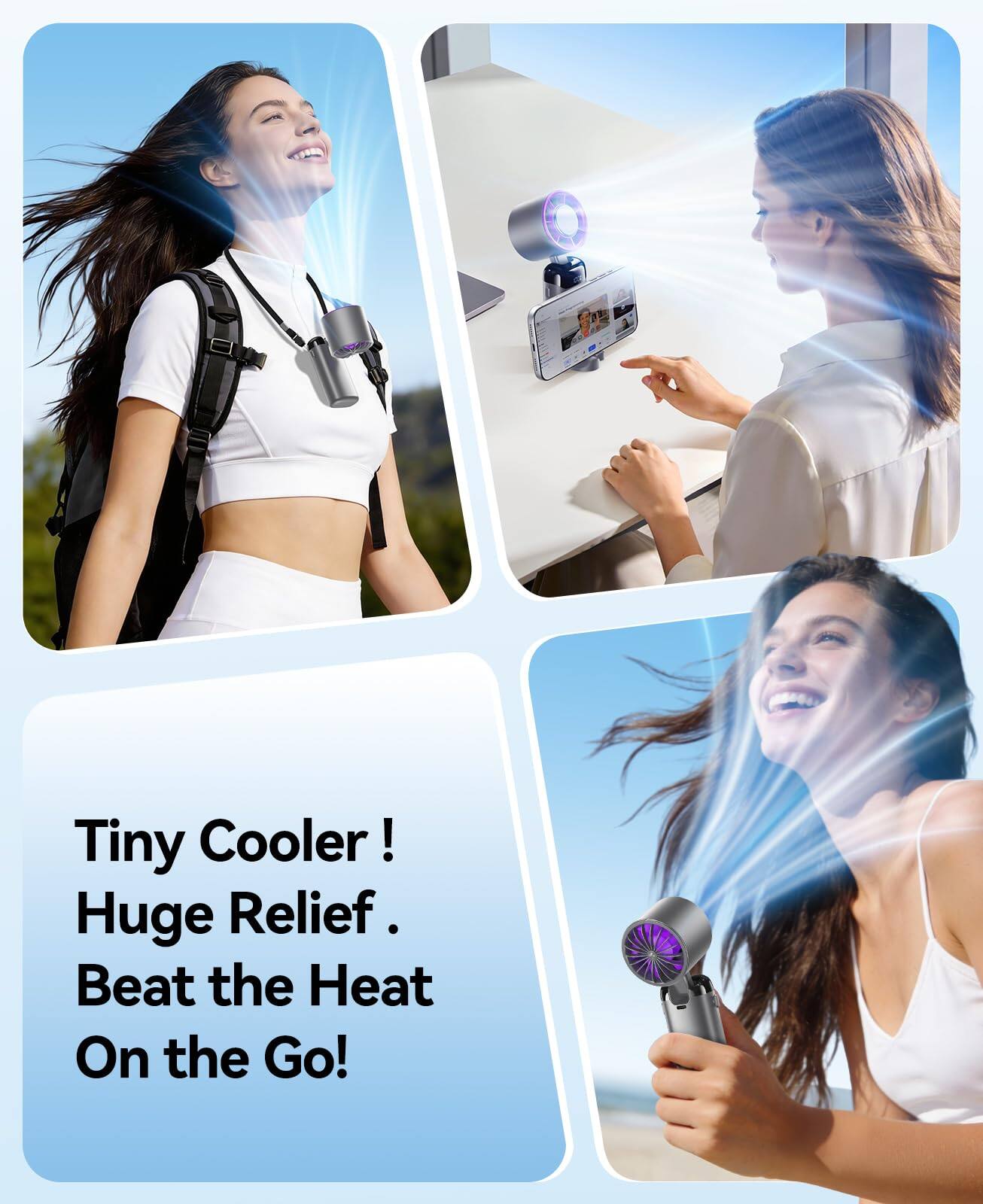 Tiny Cooler!  
Huge Relief.  
Beat the Heat On the Go!