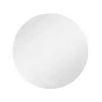 LOVMOR - 44 x 44 Inches Round Tempered Glass LED Bathroom Mirror with Anti-Fog & 3-Color Dimmable Lighting - silver - Front_Zoom