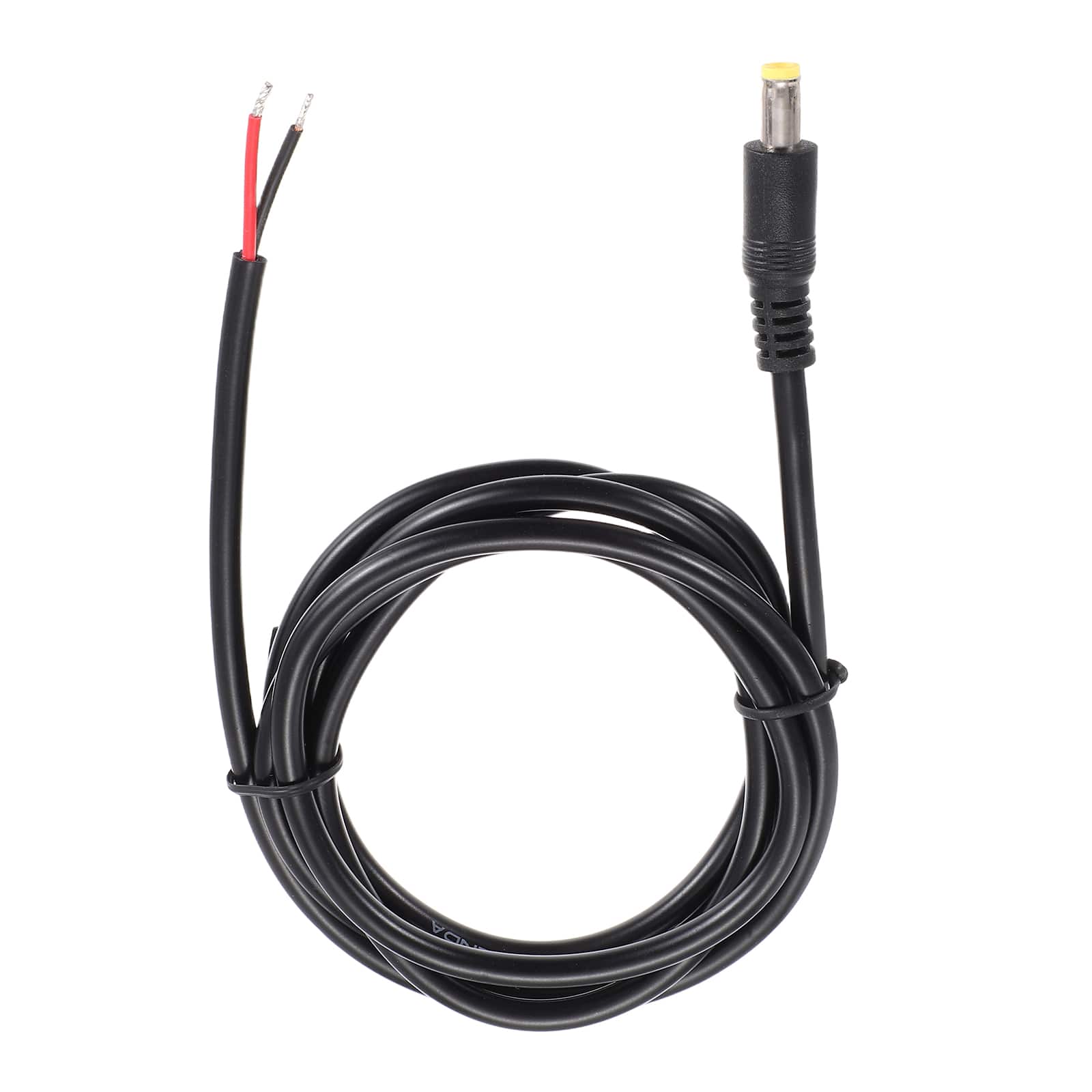 Unique Bargains - DC Power Pigtails Cable, 5.5x2.5mm Male to Bare Wire, for PC, Laptop, Toys, Cellphone, Electronic Device - Black