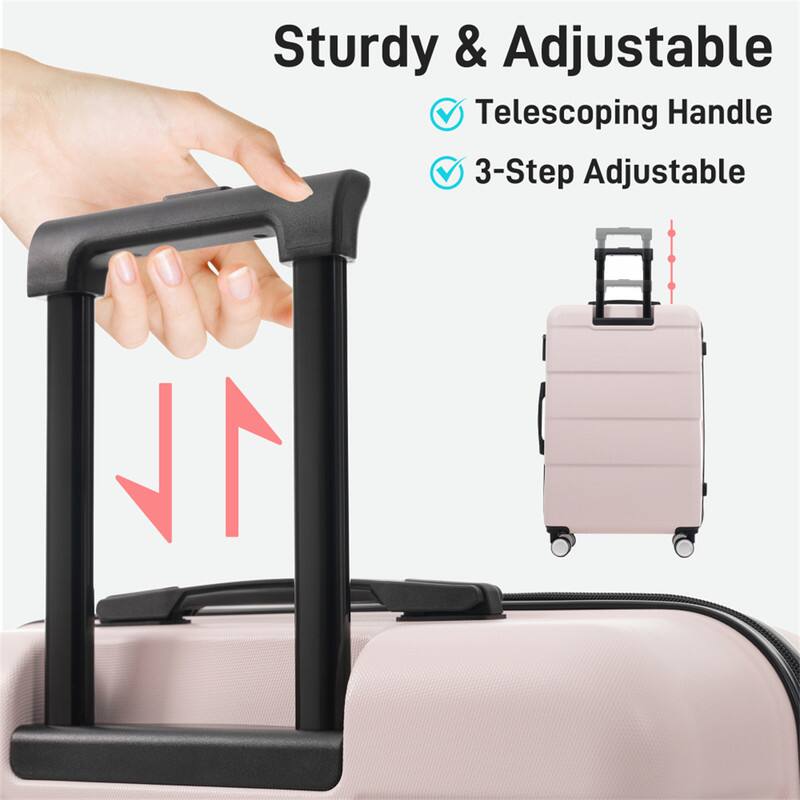 Sturdy & Adjustable  
Telescoping Handle  
3-Step Adjustable