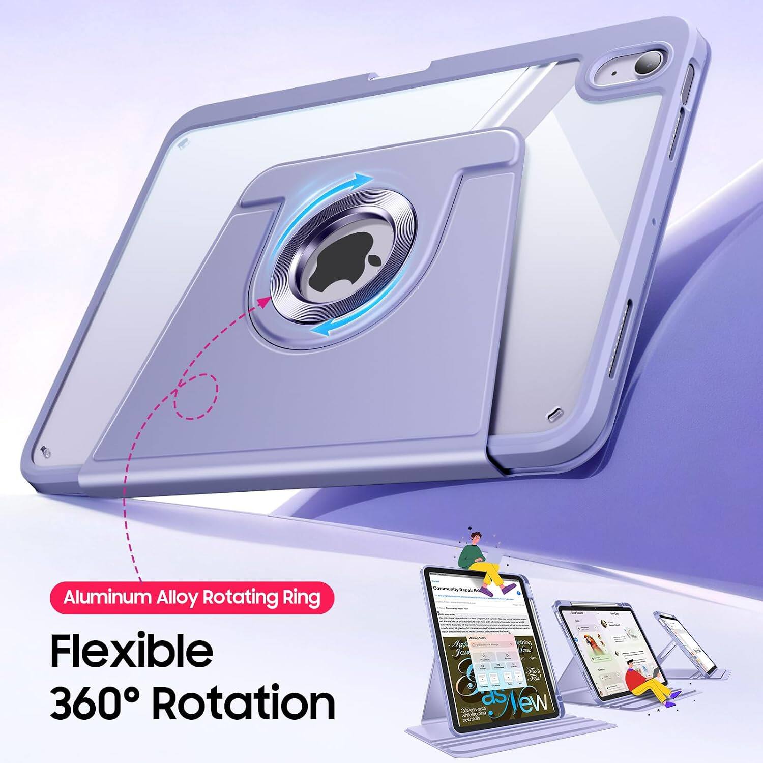 Aluminum Alloy Rotating Ring Flexible 360° Rotation