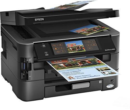 Angle Standard. Epson - WorkForce 840 Network-Ready Wireless All-In-One Printer.
