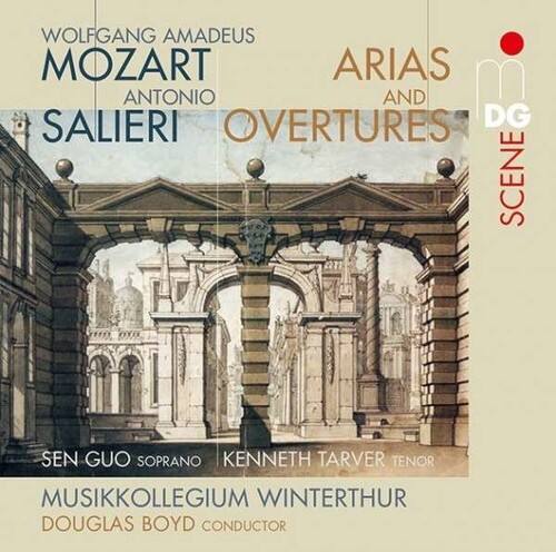 WOLFGANG AMADEUS MOZART  
ARIAS AND OVERTURES  
ANTONIO SALIERI  

SEN GUO SOPRANO  
KENNETH TARVER TENOR  

MUSIKKOLLEGIUM WINTERTHUR  
DOUGLAS BOYD CONDUCTOR  

DG SCENE