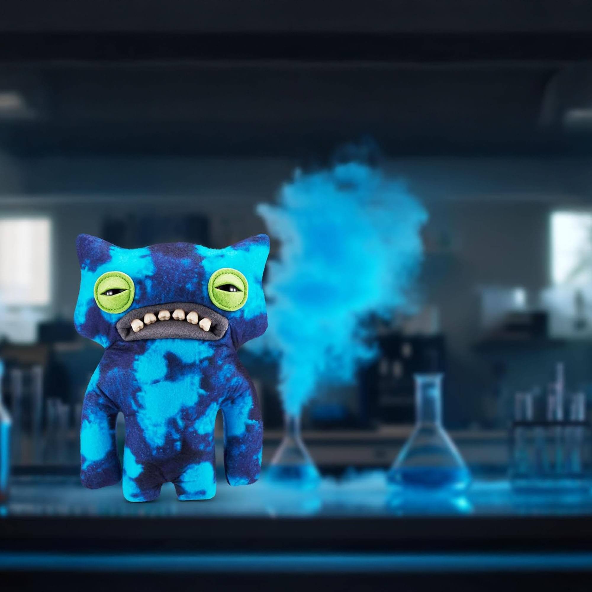 Alt View 3. ZURU - Fugglers Laboratory Misfits 9 Inch Plush | Wide Eyed Weirdo - Blue.