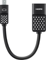 Belkin - Mini Display Port-to-HDMI Adapter - Black/White - Front_Zoom