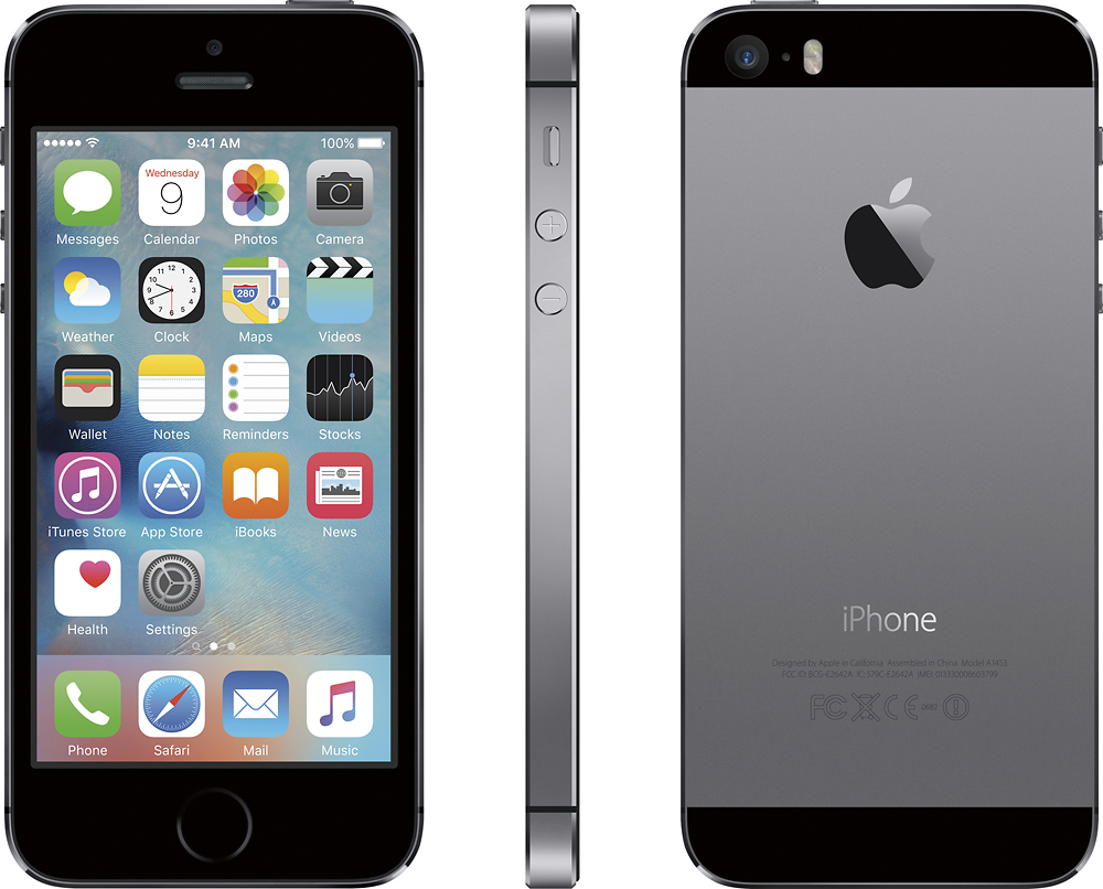 Best Buy: Apple iPhone® 5s 16GB Space Gray (AT&T) ME305LL/A