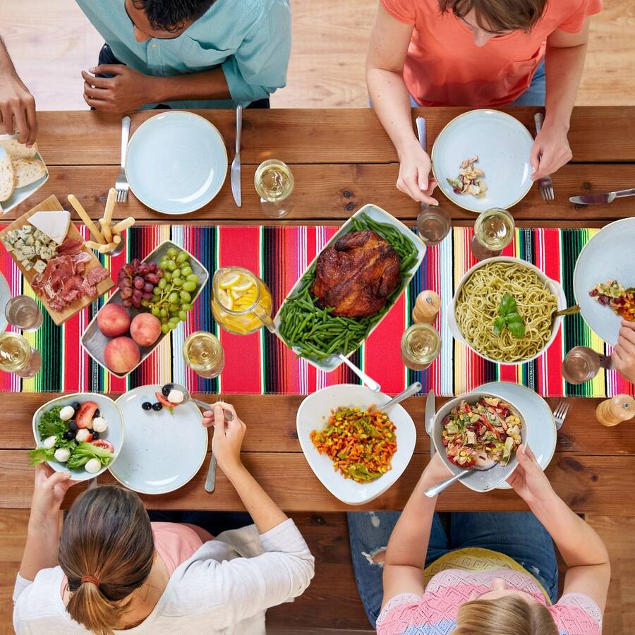 Dapper Styles Mexican Table Runner 14 X For Party Decorations Fringe ...