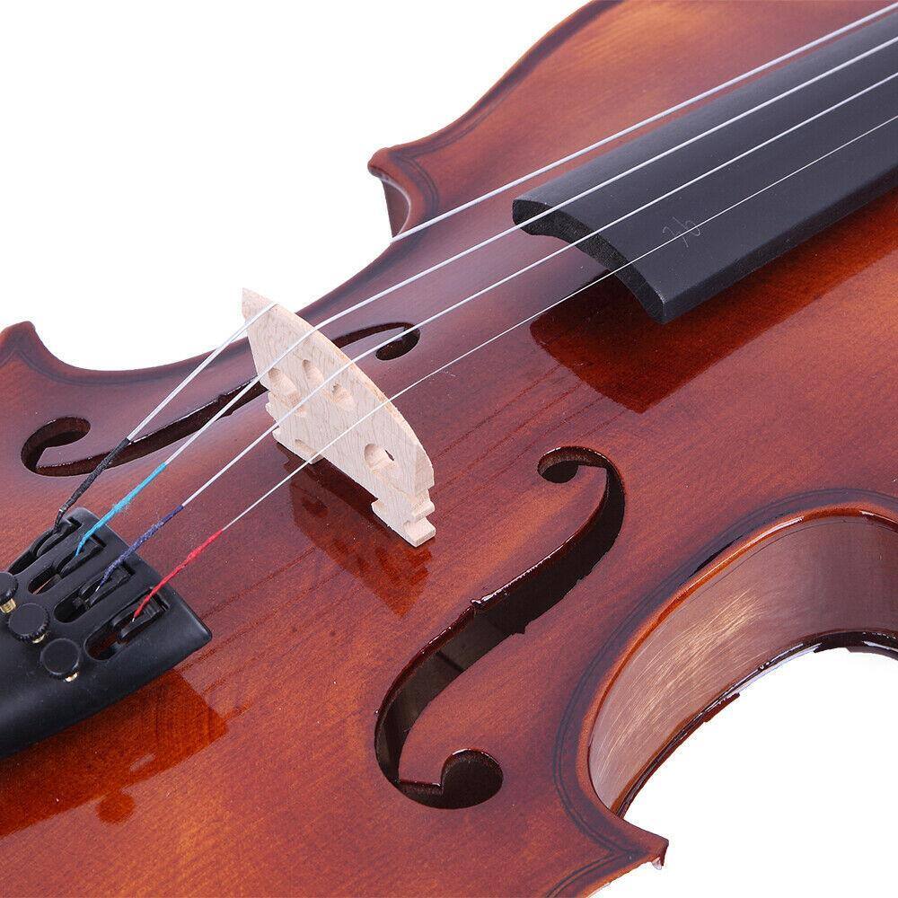 Angle. Winado - 4/4 Elegant Classic Spruce Wood Violin Set w/ Accessories.