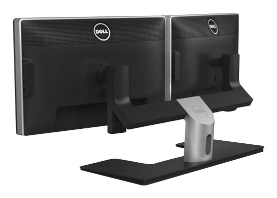 Best Buy: Dell MDS14 Dual Monitor Stand Black/Silver 5TPP7