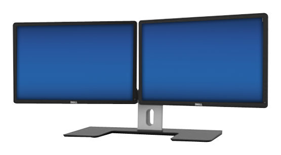 Dell 2-Monitor-Halterung MDS14 Silber/Schwarz (482-10011)