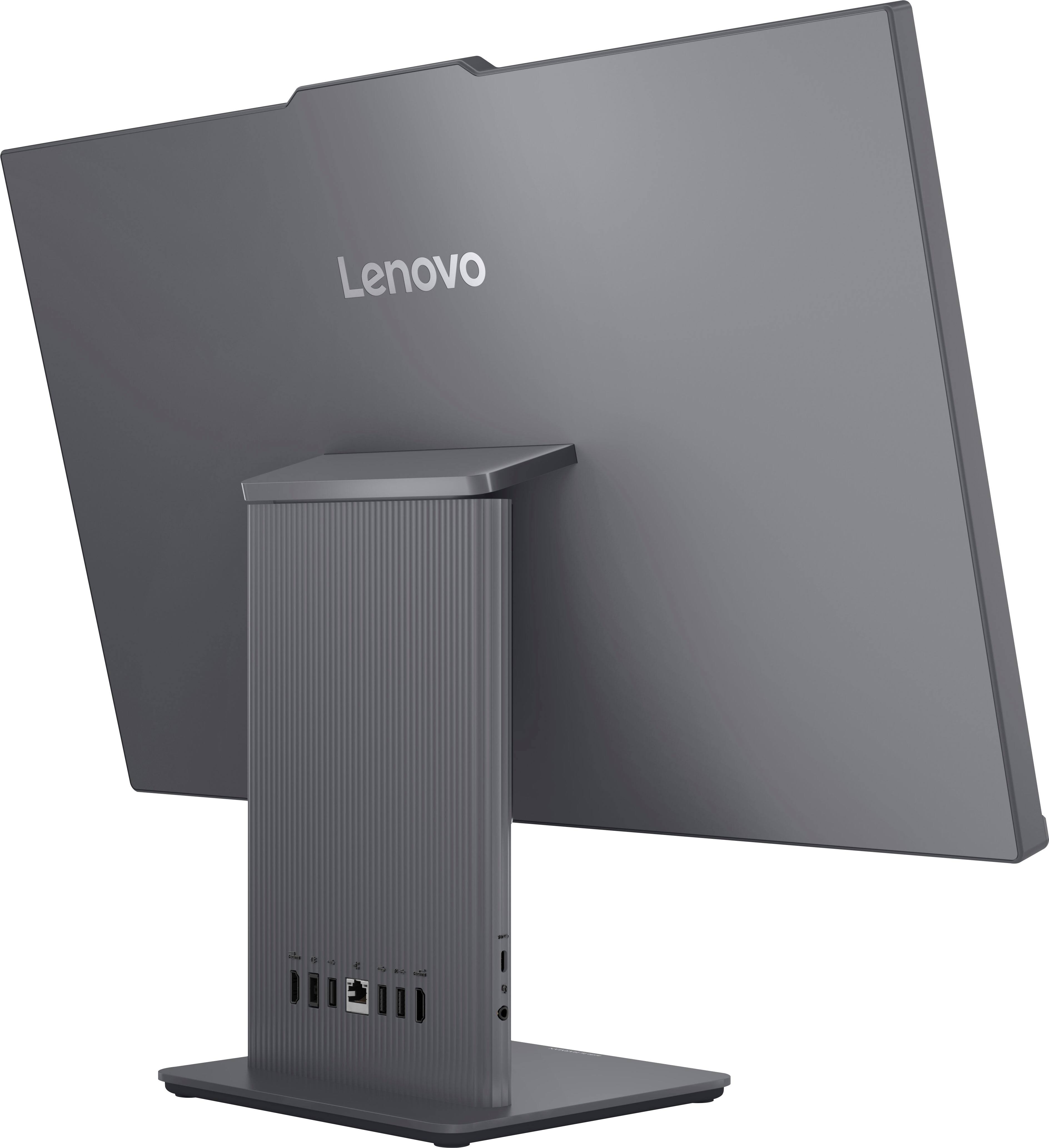 Alt View 6. Lenovo - IdeaCentre  27" Full HD Touchscreen All-In-One - AMD Ryzen 5 220 - 16GB RAM - 512GB SSD - Luna Grey.