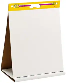 Post-it - Super Sticky Tabletop Easel Pad, 20" x 23", 20 Sheets/Pad - White