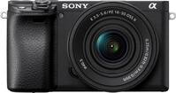 Sony - Alpha 6400 APS-C Mirrorless Camera 4K Video Camera with E PZ 16-50mm Lens - Black - Front_Zoom