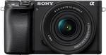 Sony - Alpha 6400 APS-C Mirrorless Camera 4K Video Camera with E PZ 16-50mm Lens - Black