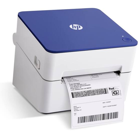 HP Shipping Label Printer, Internal Tray 4x6 Direct Thermal