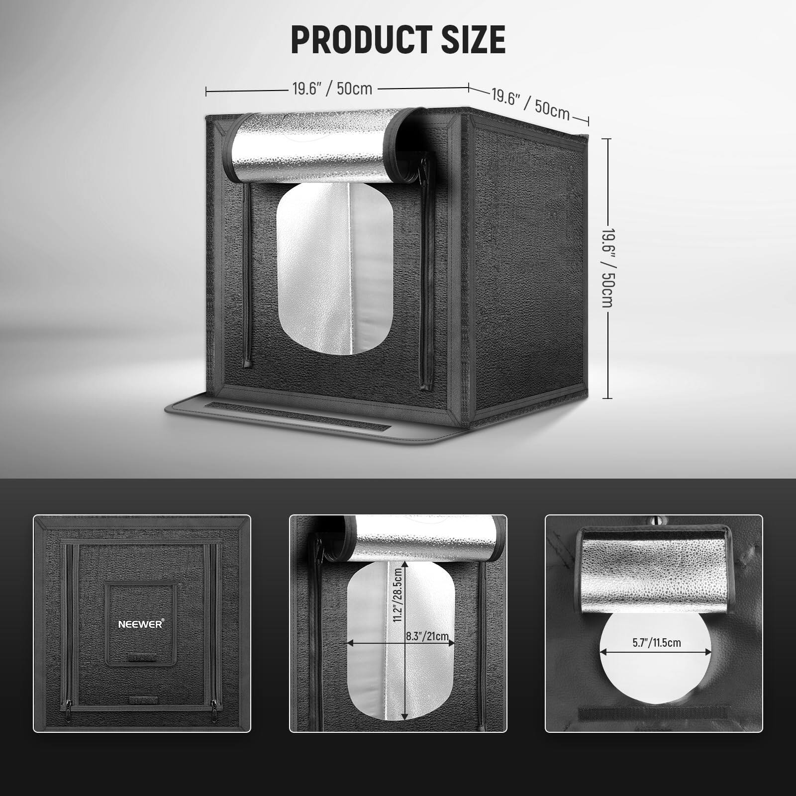Neewer 50W Upgraded Photo Studio Light Box 20