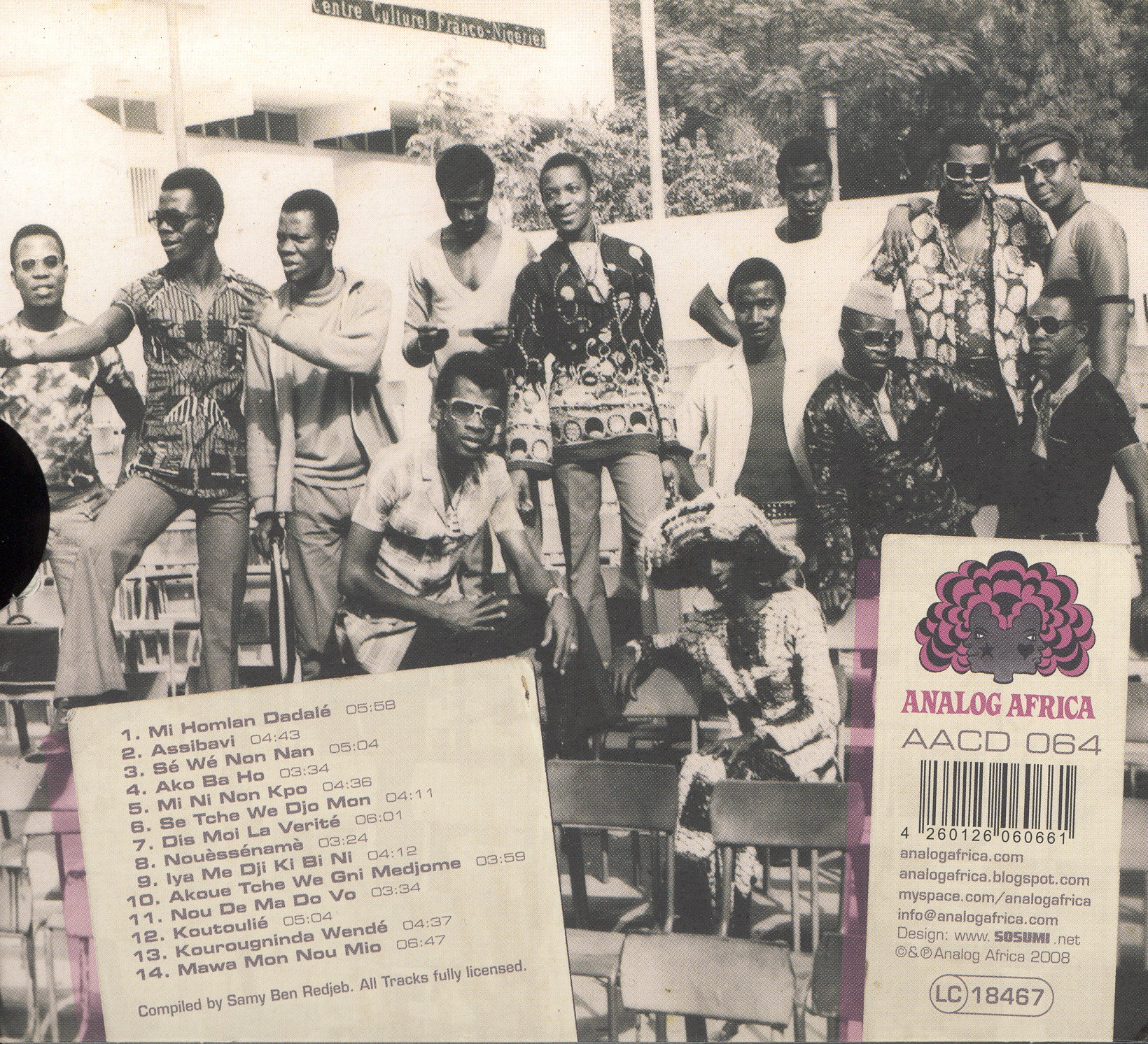 Back View: Rhythmo de Cotonou, Vol. 1: Vodoun Effect - Funk and Sato from Benin's Obscure Labels 1972-1975 [LP] - VINYL