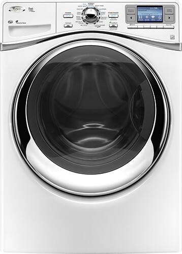 Front Standard. Whirlpool - 4.3 Cu. Ft. Steam Washer - White.