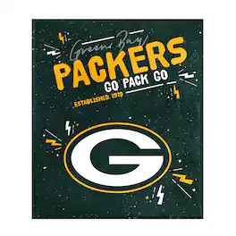 Logo Brands - Green Bay Packers 60" x 70" Plush Throw Blanket - Multicolor
