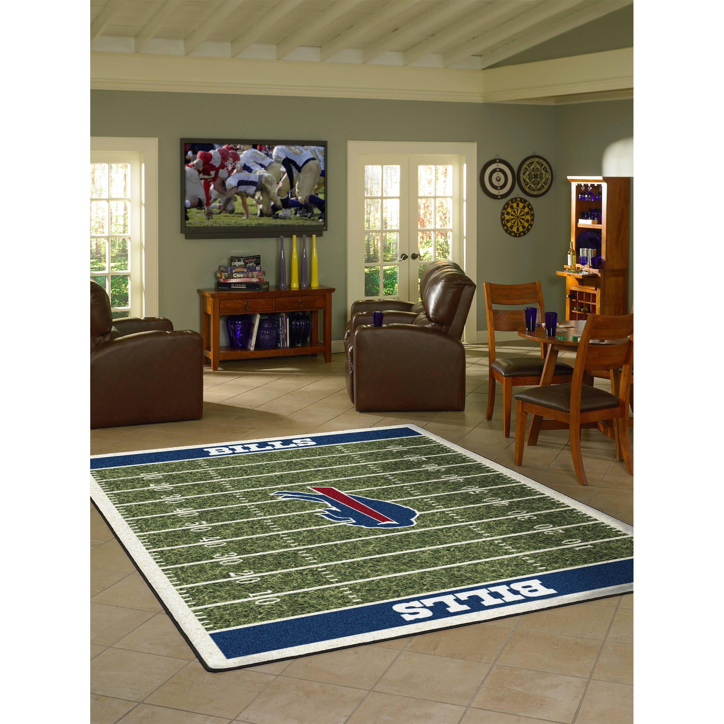 Alt View 1. Imperial - Buffalo Bills 7'8'' x 10'9'' Home Field Rug - Green.