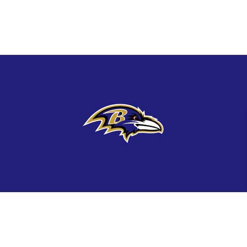 Alt View 1. Imperial - Baltimore Ravens 8' Billiard Cloth - Multicolor.