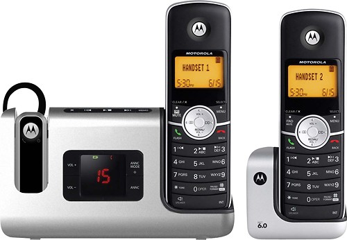 Motorola - DECT 6.0 Expandable Cordless Phone System with Digital Answering System