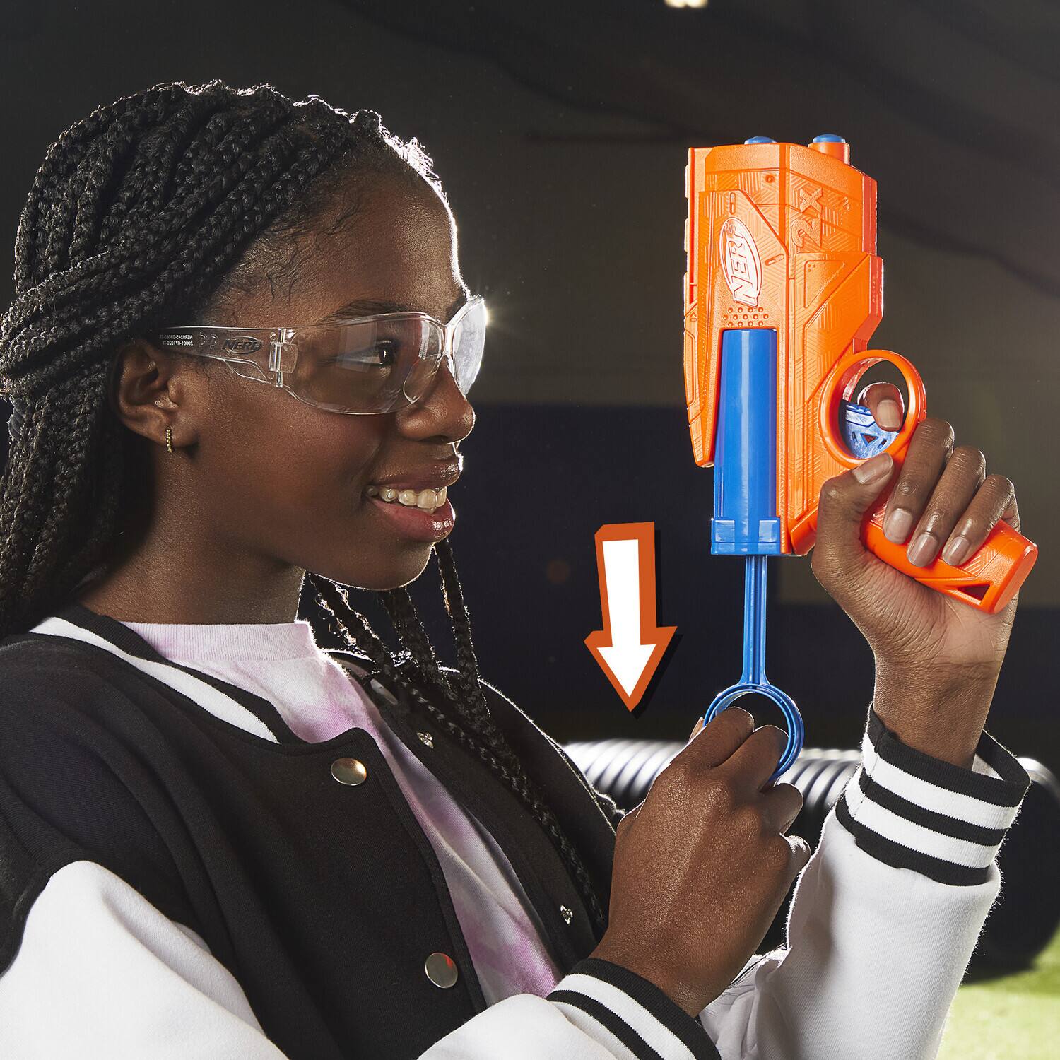 Alt View 3. Hasbro - Nerf - N Series - Ward Dart Blaster   - COLLECTIBLES - Multicolor.