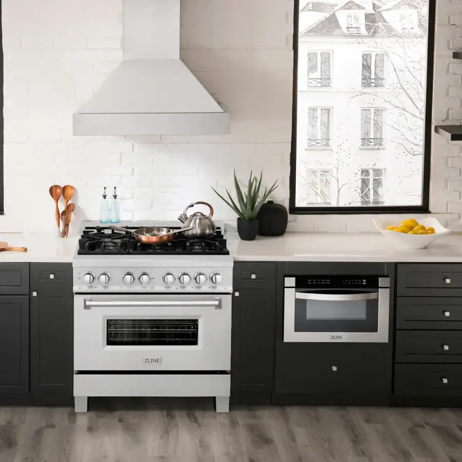 Alt View 8. ZLINE - ZLINE 36 in. Legacy Dual Fuel Range w/ 6 Burners & Oven in Satin Stainless Steel (RAS-SN-36) - Stainless Steel.