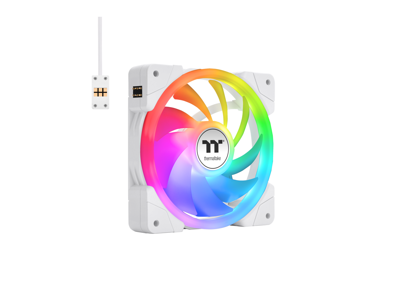 Alt View 1. Thermaltake - Thermaltake MINECUBE 360 Ultra CPU Liquid Cooler, 3x120mm ARGB Fans, 360mm Rad, 4x TFT LCD, Intel/AMD, Snow - Snow.