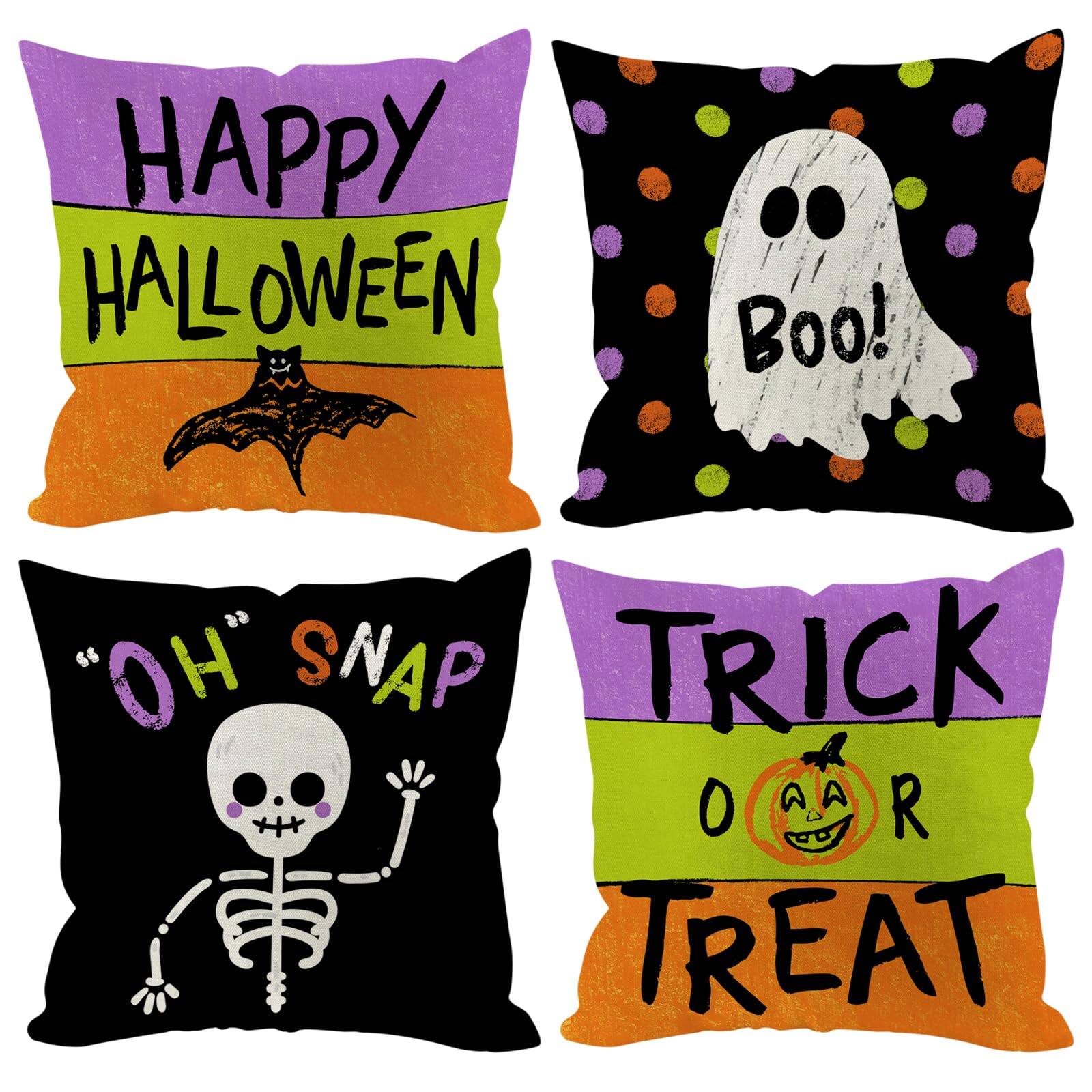 - HAPPY HALLOWEEN
- BOO!
- "OH" SNAP
- TRICK OR TREAT