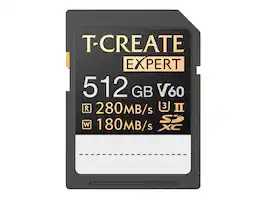 Team Group - 512GB Expert SD Card UHS-II / U3 / V60 Read/Write Speed Up to 280/180MB/s (TTCSDY512GIIV6001)