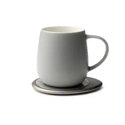 Front. OHOM - OHOM Ui 3 Set Self-Heating Mug Grey - Grey.
