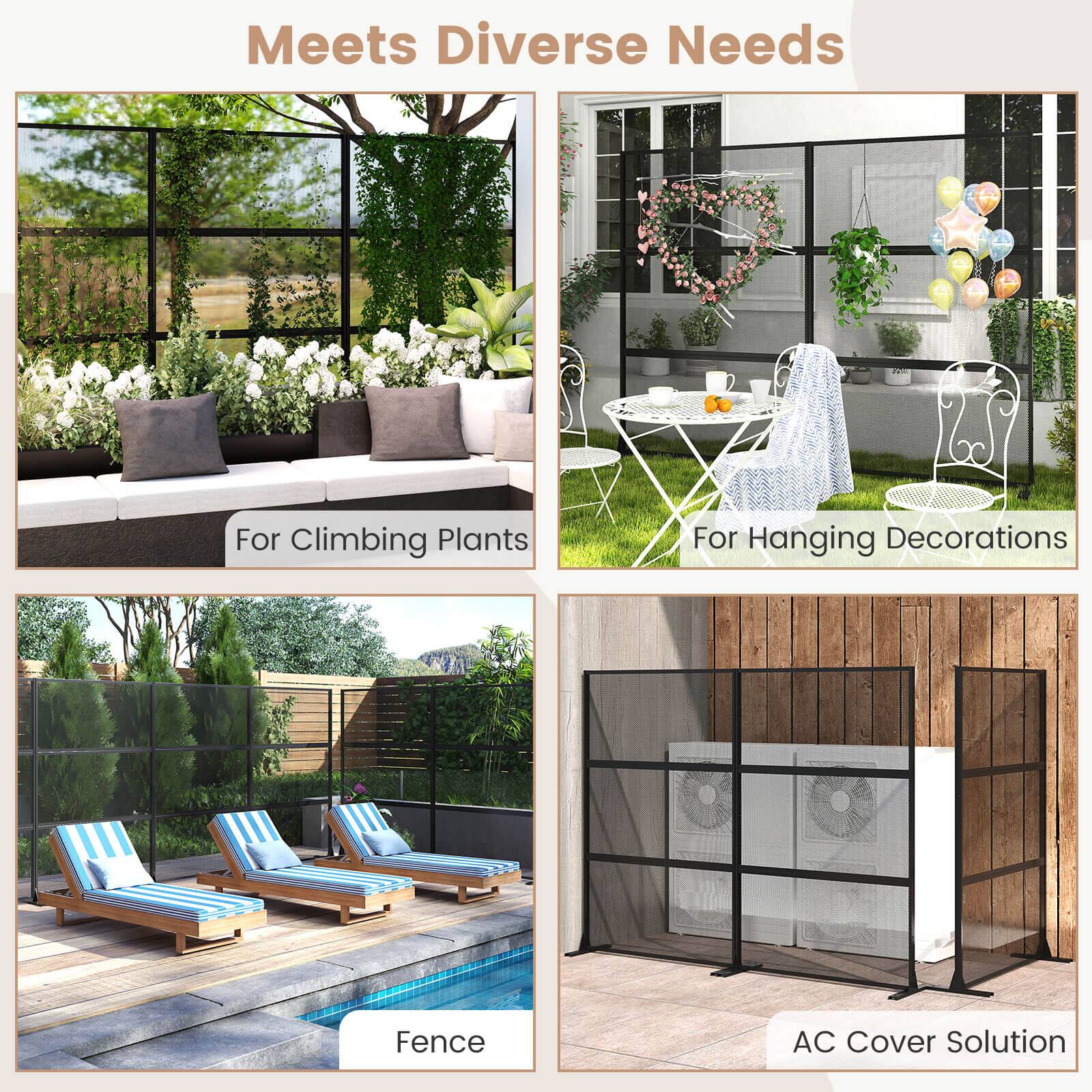 Meets Diverse Needs

For Climbing Plants

For Hanging Decorations

Fence

AC Cover Solution