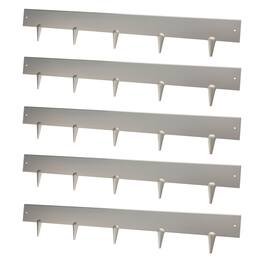 Kings County Tools - Corten Steel Landscape Edging Border 5-Pack of 39.4 x 6.25in Cor-Ten Metal Garden Edging Border No Dig Hammer-in Trim