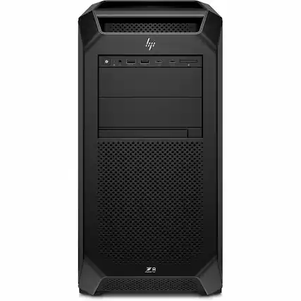 Front. HP - HP Z8 Fury G5 Workstation - 1 x Intel Xeon w5-3525 - 16 GB - 512 GB SSD - Tower - Black - Smart Buy - Intel W790 Chip - Black.