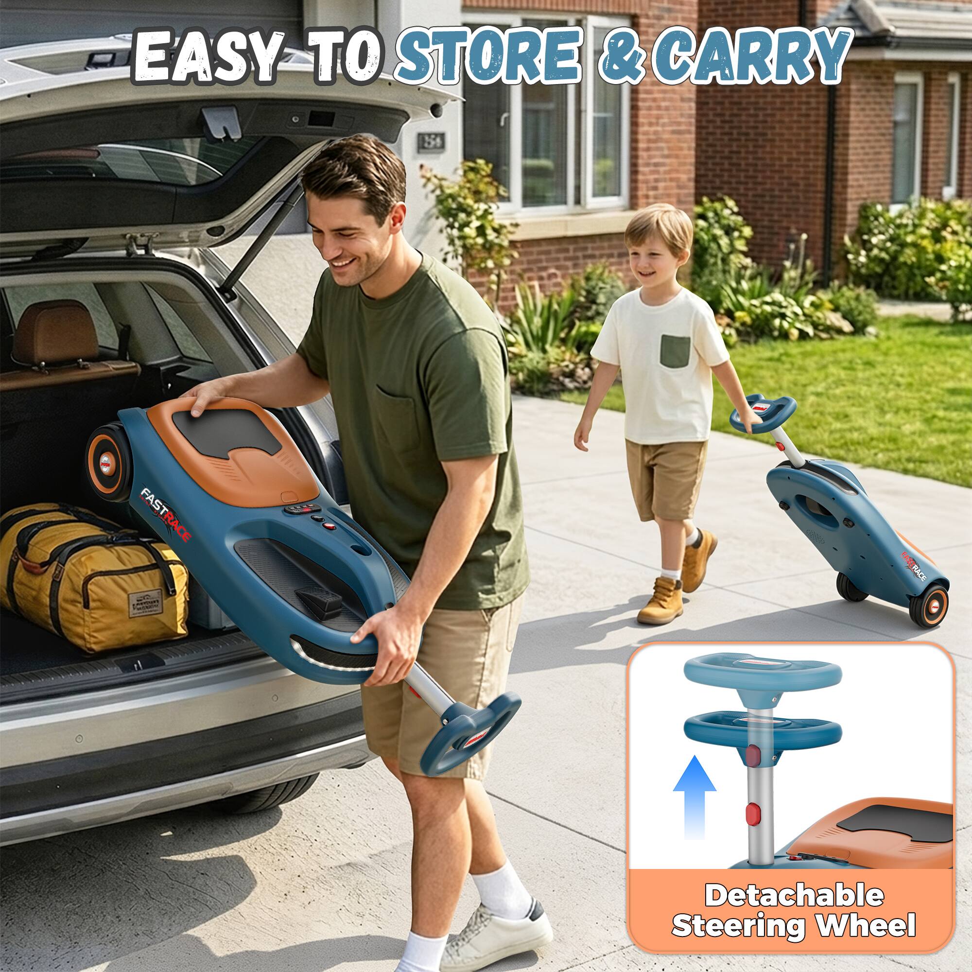 EASY TO STORE & CARRY

FASTRACE FAST 30 CARDING

Detachable Steering Wheel