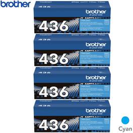 Brother - Super High-yield Toner Cartridge Cyan 4 Pack Bundle