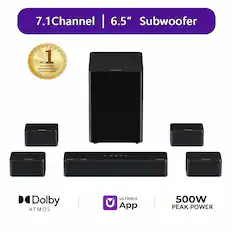 7.1 Channel | 6.5" Subwoofer
A NO.1 SURROUND SOUND SYSTEM WORLDWIDE
Dolby ATMOS
ULTIMEA App
500W PEAK POWER