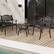 Alt View 4. Costway - 2 PCS Cast Aluminum Patio Chairs Set of 2 All Weather Outdoor Dining Chairs with Armrests - Bronze.