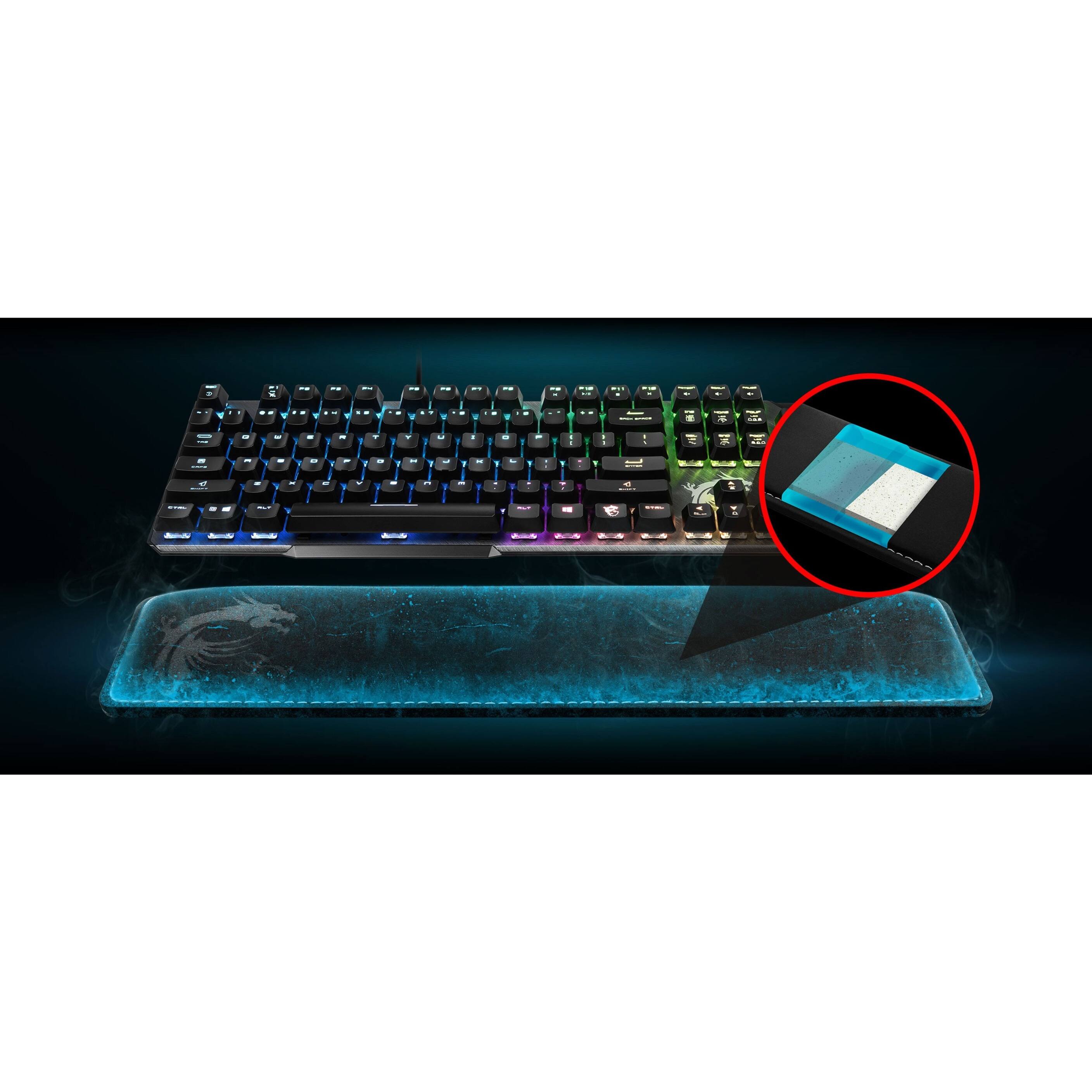 Alt View 22. MSI - VIGOR WR01 Wrist Rest - Black.