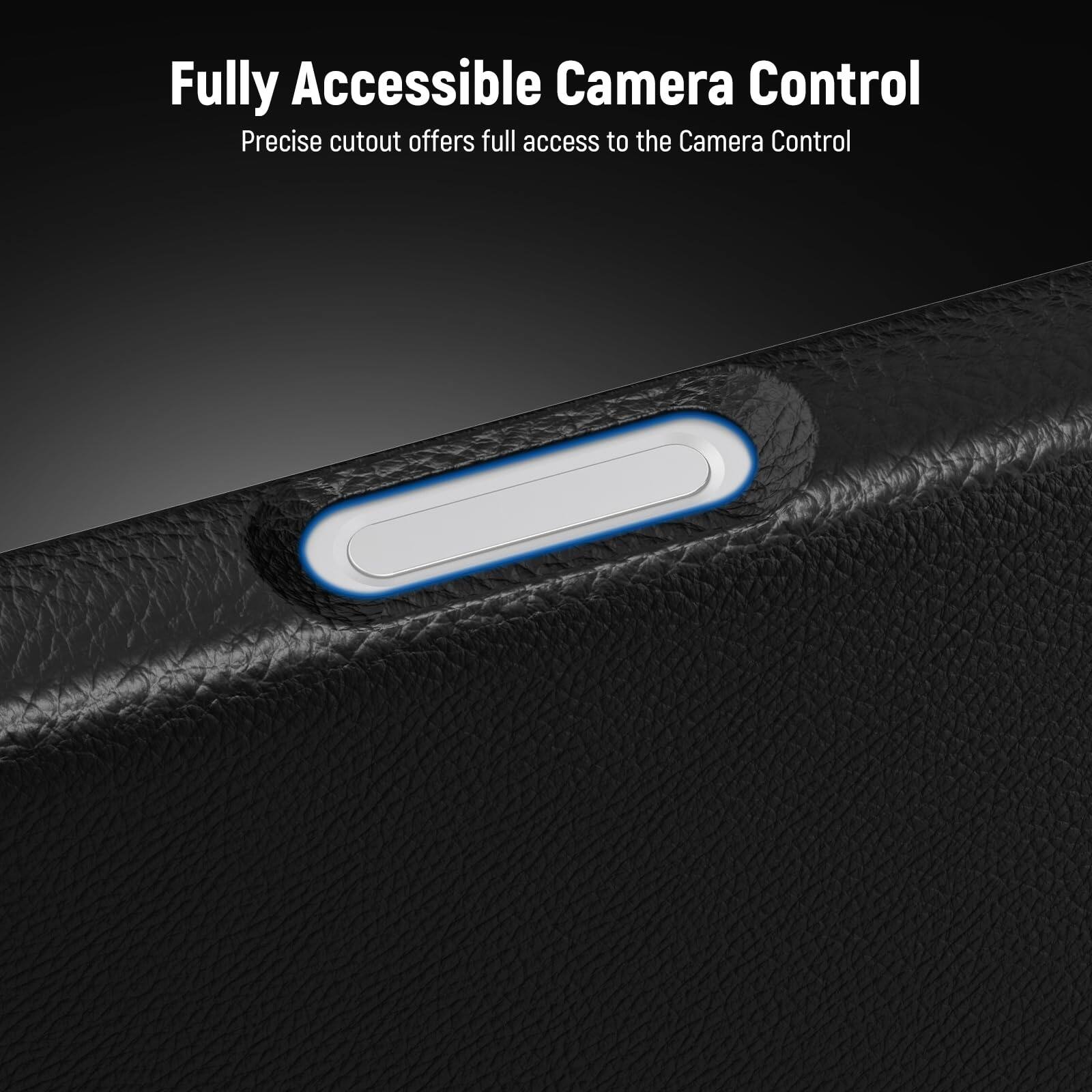 Fully Accessible Camera Control  
Precise cutout offers full access to the Camera Control