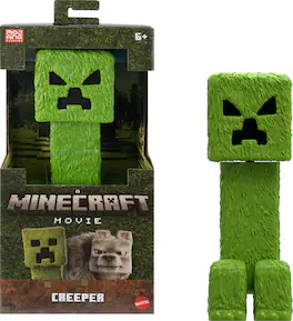 Mattel - A Minecraft Movie Creeper Large Scale Action Figure - Collectibles - Multicolor